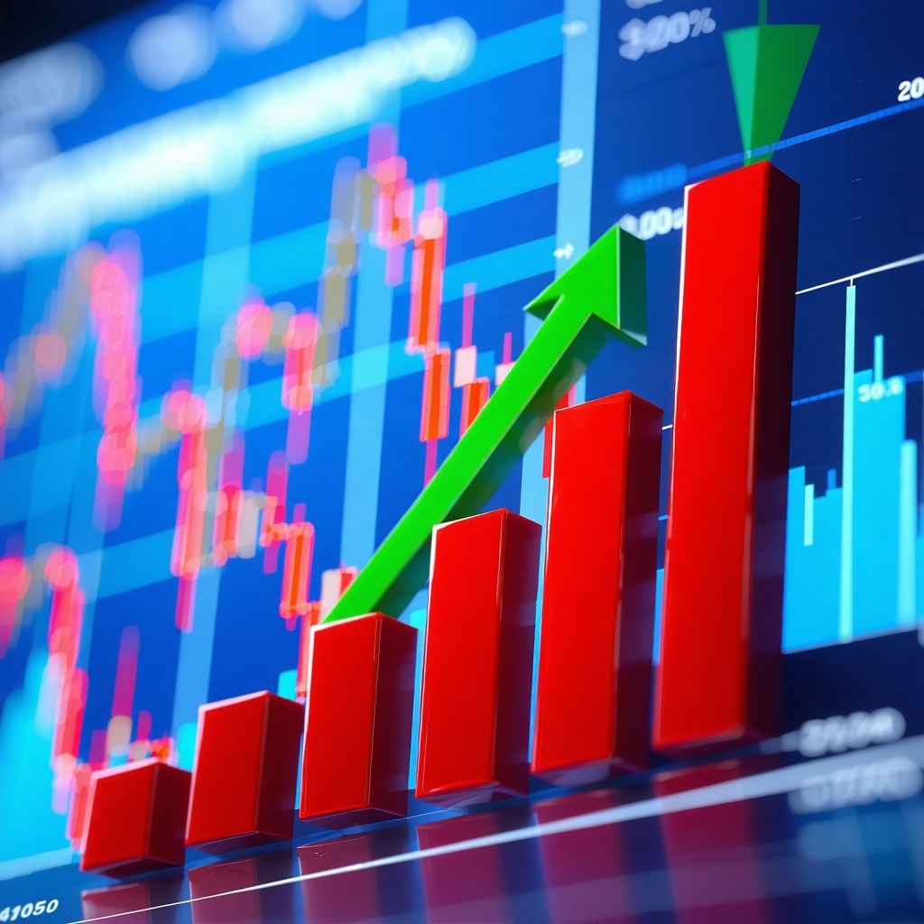 stock graph going up